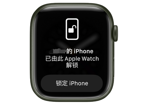 加乐镇苹果手机维修分享用 AppleWatch 解锁配备面容 ID 的 iPhone方法 