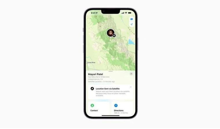 加乐镇苹果14维修分享iPhone14系列中 FindMy功能通过卫星分享位置方法教程 