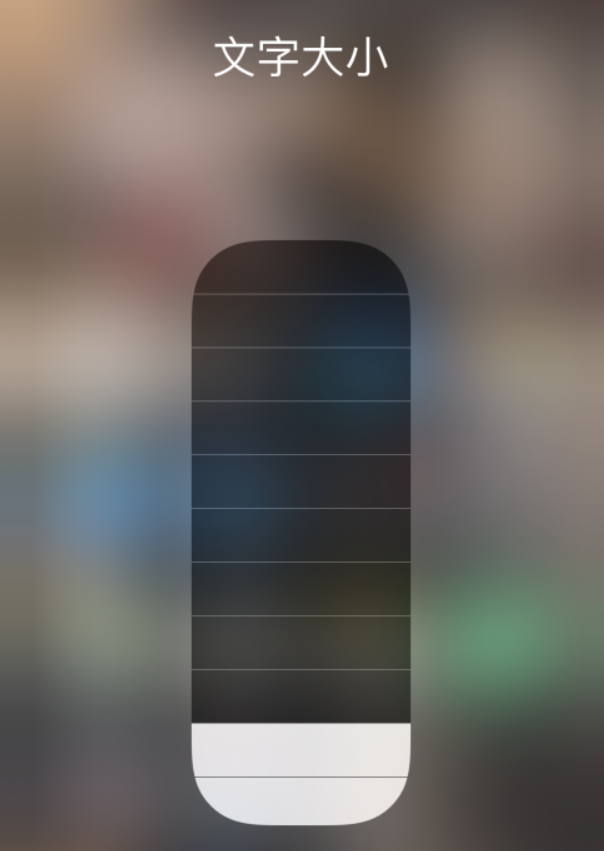 加乐镇苹果手机维修分享小技巧：在 iPhone 控制中心快速调节字体大小 